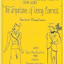 'The importance of being earnest' programme, 1983