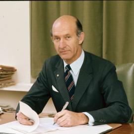 Mr. Cramer at desk, 1974