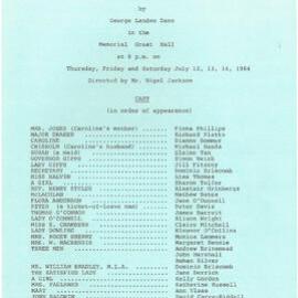 'Caroline Chisholm' programme, 1984