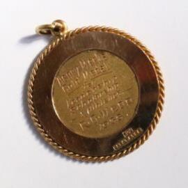 Henry Meeks Gold Medal [reverse], 1938