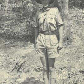 John Coleman at the Pan Pacific Jamboree Camp held at Wonga Park, 1948