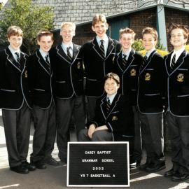 Year 7 Basketball A team, 2002