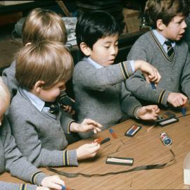 Primary science class, 1974