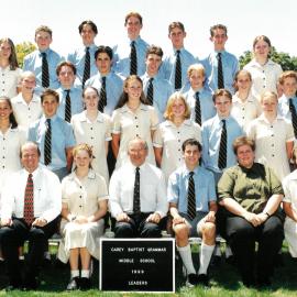 Middle School leaders, 1999