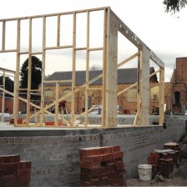 Middle School early construction, 1991