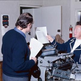 Print room, 1974
