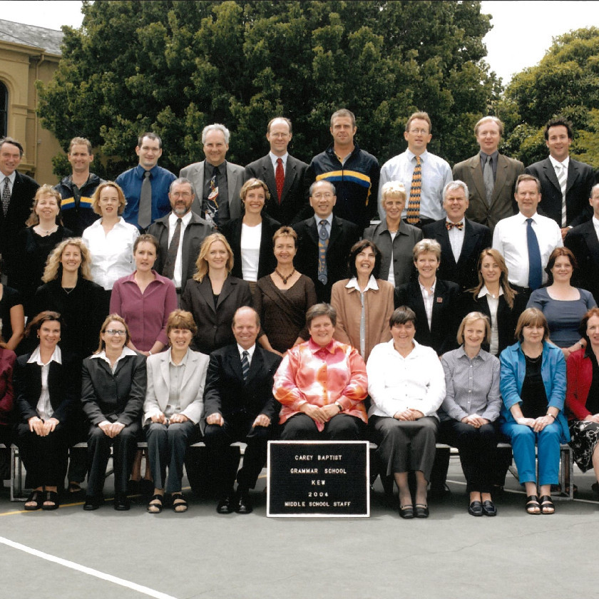 Middle School staff, 2004