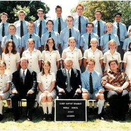 Middle School leaders, 2001