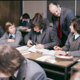 Arthur Sandell taking class, 1974