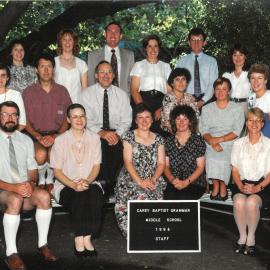 Middle School Staff, 1994