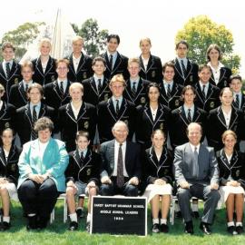 Middle School leaders, 1998