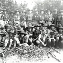 7th Kew Scout Troop at Pound Bend campsite, 1945