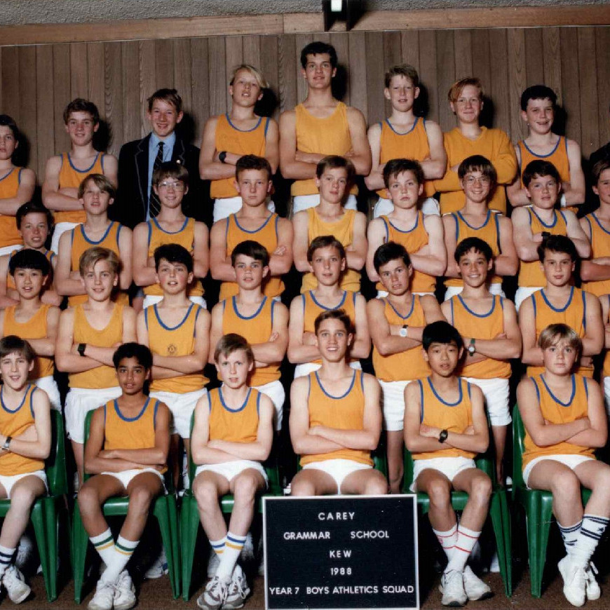 Year 7 Boys' Athletics Squad, 1988