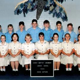 Junior School house captains, 1999