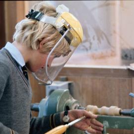 Woodwork class, 1974