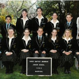 Junior School Madrigal, 1993