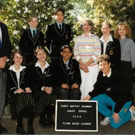 Junior School Flynn House leaders, 1993