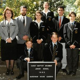 Junior School Marshman House leaders, 1993