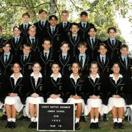 Junior School class 7W, 1993