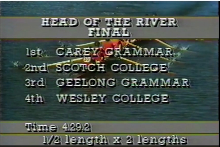 Head of the River news reports, 1985