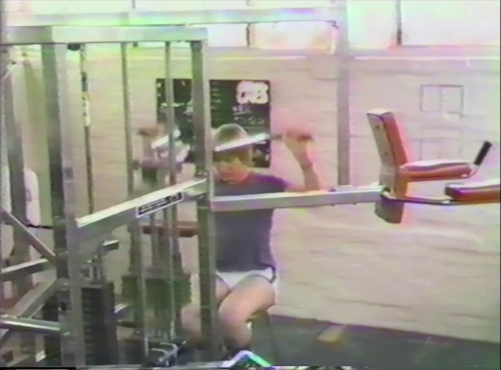 Junior Boys Rowing gym session, 1982