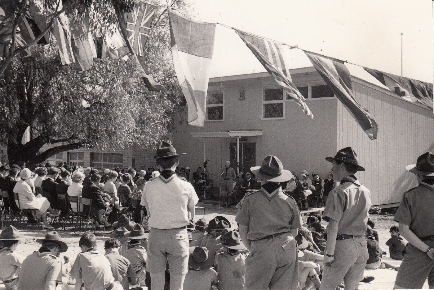Opening of the new Scout den, 22 October 1967.
